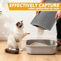 Pieviev Cat Litter Mat Double Layer Waterproof Urine Proof Trapping Mat 1 Pack (Gray, 24x15 Inch (Pack of 1))
