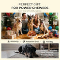 Kseroo 3-Pack Indestructible Dog Chew Toys for Aggressive Chewers: Bacon Flavored Rock-Hard Solid Nylon, Tough Dog Bones for Medium/Large Dogs 25-90lbs, Heavy Duty Dog Toys to Keep Them Busy, Brown-XL