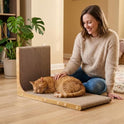 SMARTBEAN 3-Pack Cardboard Cat Scratcher for Indoor Cats, 23 Inch L Shaped Vertical Cat Scratching Post, Cat Scratching Board for Wall and Couch, Large