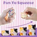 Cat Party Favors for Kids 24PCS Squishy Toys,Goodie Bag Stuffers, Pinata Stuffers,Birthday Gifts for Boys & Girls,Treasure Chest Prizes,Classroom Prizes for Kids (Cat)