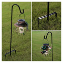 EXCMARK Shepherd Hook Adjustable Height 32/24/16’’ 1/2 inch Thick Use at Weddings, Hanging Solar Lights, Lanterns, Bird Feeders, Metal Hanger Hook (Black,32inch). U.S. Patent.