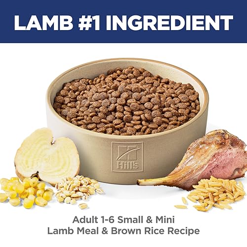 Hill's Science Diet Adult 1-6 Small & Mini Dry Dog Food, Lamb Meal & Brown Rice, 4.5 lb. Bag
