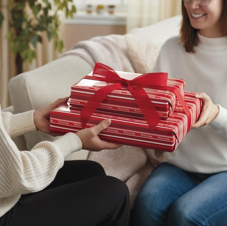 The Swiss Colony 27 Favorites Food Gift Set, Summer Sausage Meats and Cheeses, Assorted Chocolates, Candies, Petits Fours, Cheese & Charcuterie Board Gifts Basket, Holiday, Christmas - Holiday Red Box