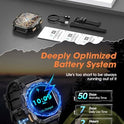 Military Smart Watches for Men (Answer/Make Calls), 2.02'' Fitness Smart Watch for Android and iPhone, Waterproof Fitness Tracker with Blood Pressure/Heart Rate/Sleep/100+ Sport Modes, Watches for Men