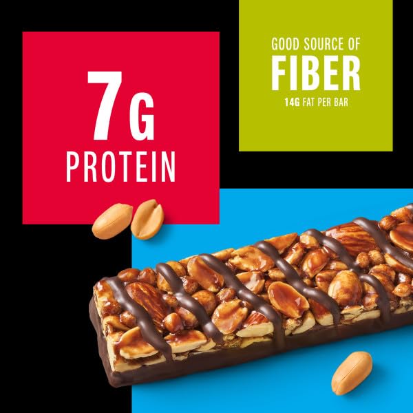 KIND Nut Bars, Peanut Butter Dark Chocolate, Healthy Snacks, Gluten Free, 8g Protein, 12 Count