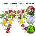 Cokliomc Parrot Toys, Natural Corncob Bird Chew Toys for Small and Medium Macaws, African Grey Parrots,  Parrots Bird Cage