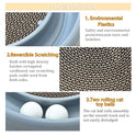 Interactive Cat Ball Track Toy for Indoor Cats, Cat Scratching Board & Exercise Set for Bored Indoor Adult and Kitten Mental & Physical Stimulation, with Spare Ball to Prevent Loss (Grey)