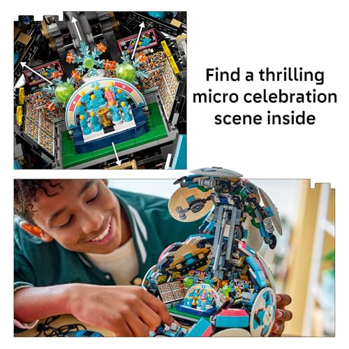 LEGO Editions Soccer Ball - Building Toy for Kids - Collectible Sports Decor for Boys & Girls, Ages 10+ - Includes Micro Stadium - Gift for Father's Day - 43019