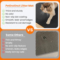 Cat Litter Mat, 24x18 Inches Large Double Layer Honeycomb Cat Litter Trapping Mat, Non Slip Waterproof Urine Proof Cat Litter Box Mat for Floor, Kitty Litter Rug, Cat Supplies, Black