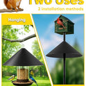 19 Inch Metal Squirrel Baffle for Bird Feeder Pole, Squirrel Proof Bird Feeders for Outdoors Hanging Cover for Rain Guard, Rust Proof Chew Proof Heavy, 1 Pack