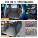 MAXFUT Dog Back Seat Extender for Truck,Truck Dog Seat Cover Back Seat,Dog Hammock for Truck,Hard Bottom Seat Extender,Pet Seat Covers for F150/RAM1500/Silverado