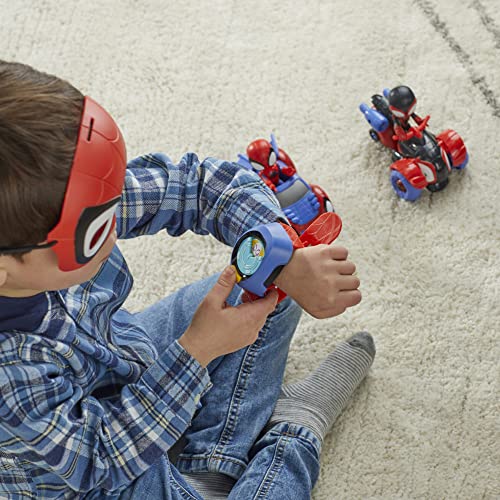 Spidey and his Amazing Friends Super Spidey Set, Role Play Toys, Toy Car Set, Marvel Spider-Man Mask Great for Kids, 3+ Years ( Exclusive)