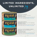 Reveal Natural Wet Canned Cat Food, 3-Flavor Variety Pack, Limited Ingredient, Grain-Free, High Protein with No Artificial Additives, Fish Variety in Broth (12 x 2.47 oz Cans)