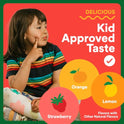 SmartyPants Kids Multivitamin & Fiber Gummies: Prebiotic Fiber to Support Kids Digestion with Vitamin D3, C, Vitamin B12, B6, A, Zinc, Biotin, Folate, Three Fruit Flavors, 90 Count (30 Day Supply)