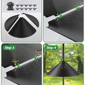 19 Inch Metal Squirrel Baffle for Bird Feeder Pole, Squirrel Proof Bird Feeders for Outdoors Hanging Cover for Rain Guard, Rust Proof Chew Proof Heavy, 1 Pack