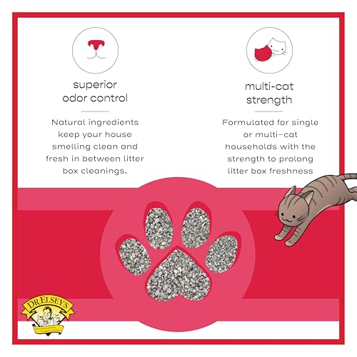 Dr. Elsey's Premium Clumping Cat Litter - Cat Attract - 99% Dust-Free, Low Tracking, Hard Clumping, Superior Odor Control, Natural Herbal Attractant, Unscented & Natural Ingredients, 40 lb