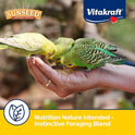 Sunseed Vita Prima Parakeet Food 2 lb - Grains Seeds Vegetables Fruits and Live Micro Organisms Delivering Wholesome Daily Nutrition and Foraging Variety Your Parakeet Deserves