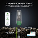 THIRDREALITY Smart Soil Moisture Sensor 3Pack,Zigbee hub Needed,Capacitive Probe,Moisture/Temperature Meter for Garden Planting,Compatible with Homey,Hubitat, SmartThings,Home Assistant