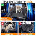 MAXFUT Dog Back Seat Extender for Truck,Truck Dog Seat Cover Back Seat,Dog Hammock for Truck,Hard Bottom Seat Extender,Pet Seat Covers for F150/RAM1500/Silverado