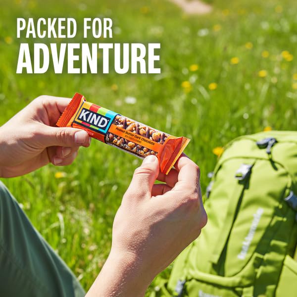 KIND Nut Bars, Peanut Butter Dark Chocolate, Healthy Snacks, Gluten Free, 8g Protein, 12 Count