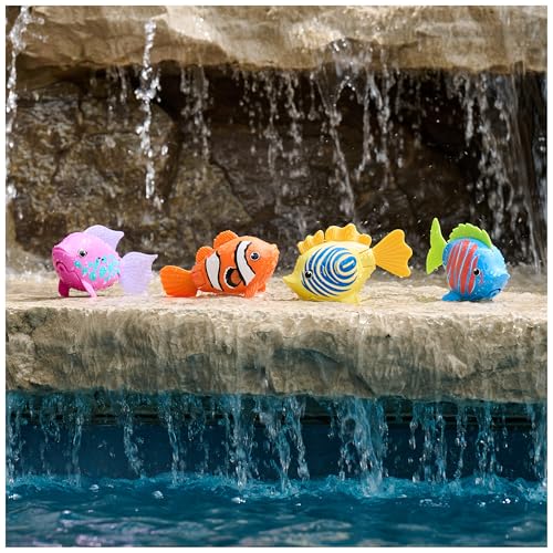 SwimWays Rainbow Reef Fish Toy, Kids Swimming Accessories & Water Toys, Learn to Swim Pool Toys for Kids Ages 5 & Up, Batteries Included, Tuna Turner