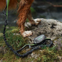 Tuff Mutt Dog Poop Bag Holder with Velcro Attachment - Durable Fabric Poop Bag Dispenser for Leashes - Includes Starter Roll for Easy Cleanup