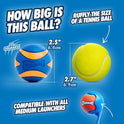 Chuckit! Ultra Ball & Launcher Bundle - Sport 18" with 2 Pack Medium (2.5") Bouncy Fetch Balls for Dogs 20-60 lbs, Dog Fetch Ball Thrower