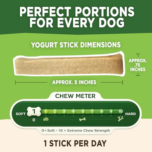 EcoKind Yogurt Dog Chews – Bacon | Dog Treats with Probiotics for Digestive Health, Gut Support & Wellness | Lactose Free, Grain Free, Natural Dog Treat | for All Breeds | USA Made | 25 Chews