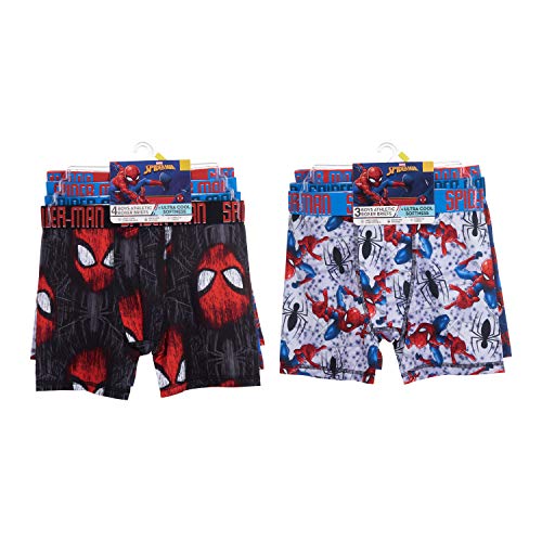 Exclusive 7-PK Athletic Boxer Briefs with Multiple Print Options sizes 4, 6, 8, 10,12