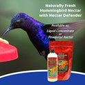 Sapphire Labs Naturally Fresh Hummingbird Nectar with Nectar Defender Lasts Longer in Hummingbird Feeders | Easy to Use Powder | Makes 96 oz of Clear Hummingbird Nectar