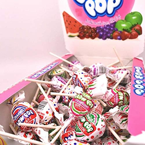 Charms Blow Pop Lollipops - Individually Wrapped Dual Candy and Gum Suckers - Peanut Free, Gluten Free - Bulk Treat for Kids and Adults - Assorted Flavors, 100 Count (4 lb 1 oz.)