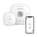 CHAMBERLAIN Smart Garage Control - Wireless Garage Hub and Sensor with Wifi & Bluetooth - Smartphone Controlled, myQ-G0401-ES, White