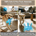 Interactive Dog Toys Dog Soccer Ball to Keep Them Busy,Durable Automatic Moving Jumping Dog Balls with Straps for Small/Medium/Large Dogs, USB Rechargeable,Not for Aggressive Chewers