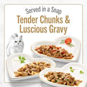 Purina Fancy Feast Gourmet Wet Cat Food Variety Pack, Petites Gravy Collection, break-apart tubs, 48 servings - (Pack of 24) 2.8 oz. Tubs
