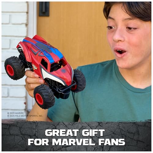Monster Jam, Marvel The Amazing Spider-Man RC Monster Truck, 1:24 Scale, Kids Toys for Boys and Girls Ages 4 and up