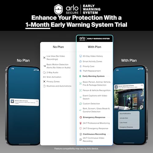 Arlo Video Doorbell 2K (2nd Gen, Latest Release), Wireless or Wired Option, 2-Way Audio, Night Vision, Head to Toe Video View, Package Detection, Person & Vehicle Recognition, 1-Month Secure Plan