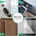 Door Protector from Dog Scratching 118" x 8.2" Cat Scratch Door Frame Single Side Adhesive Protector Anti Dog Scratch Door Guard for Dogs Clear CHUANGSEED