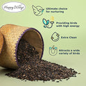 Happy Wings Nyjer Thistle Seeds for Wild Birds 15 lbs No Grow Premium Bird Seed Attracts Finches, Goldfinches, Ideal for Year-Round Feeding High in Protein and Energy.