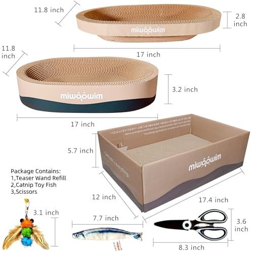 3PSC Cat Scratcher Cardboard