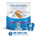 DentaLife Daily Oral Care Dog Treats for Small and Medium Dogs, Chewy Dental Treat to Freshen Breath and Fight Tartar, Chicken Flavor - 40 ct. Pouch