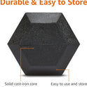 Basics Rubber Hex Dumbbell Hand Weight