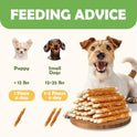 MON2SUN Dog Treats, Rawhide Twist Chicken Hide Sticks, Suitable for Puppy and Small Dogs, 5 Inch (Chicken, 14.11 oz)