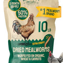 Hatortempt Bulk Dried Mealworms - 10 Lb Bag - Non-GMO Dried Mealworms for Chickens, Ducks & Wild Birds - High-Protein Chicken Feed & Bird Food