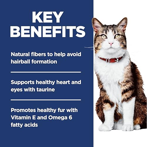 Hill's Science Diet Adult 1-6 Hairball Control Dry Cat Food, Chicken, 3.5 lb. Bag