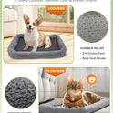 Morpilot Cat Carrier - Cat Carrier Soft for Medium or Large Cats up to 20lbs, with Dual-Sided Cushion, Secure Buckle and Foldable Bowl, Dog Carriers for Small Dogs - Pet Carrier (Dark Gray)
