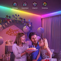 Govee RGBIC LED Strip Lights, Smart LED Lights for Bedroom, Bluetooth LED Lights APP Control, DIY Multiple Colors on One Line, Color Changing LED Strip Lighting Music Sync, Home Decor, 16.4ft