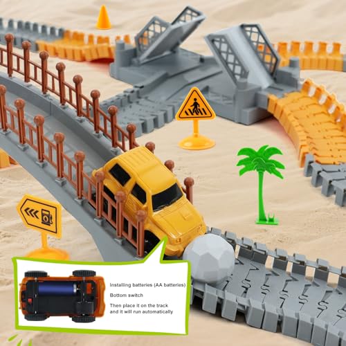Kids Construction Race Track Set