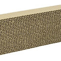 WARE Single Wide Corrugated Replacement Scratcher Pads for Cats (2-pack) - Catnip Included