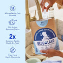 BLUELAND 100% Plastic-Free Dishwasher Detergent Tablets, 60 Count, Free & Clear, Eco-Friendly Dishwashing Pods, Natural, USDA Certified biobased
