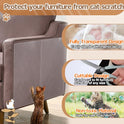 Acostop Cat Scratch Furniture Protector - Specially Designed for Leather Furniture, Easy to Remove Anti-Scratch Couch Protector from Cat, No Pins, 16 Pack